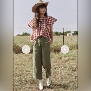 The Great The Dale Flutter Sleeve Top, sz M